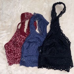BUNDLE Aerie Bralettes (3) All different styles; All size large